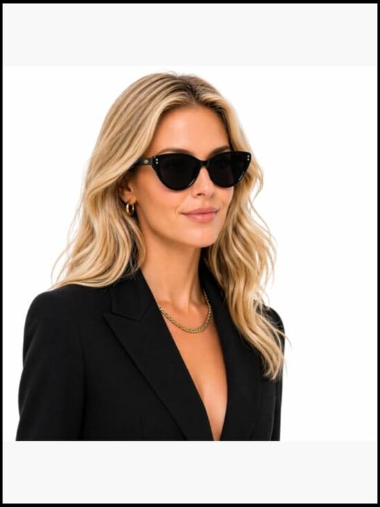Vintage Cat-Eye Sunglasses Acetate Frame UV Protection Non-Polarized main image 2